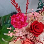 Red-pink-preserved-flower-arrangement-pink-sola2-min